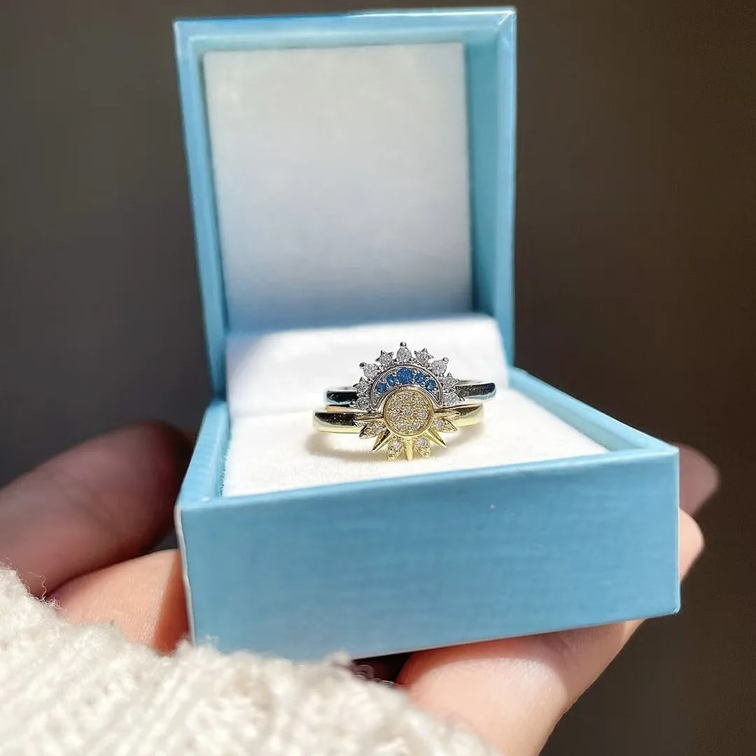 Set "Astro" · Dúo de Collares y Anillo Sol & Luna