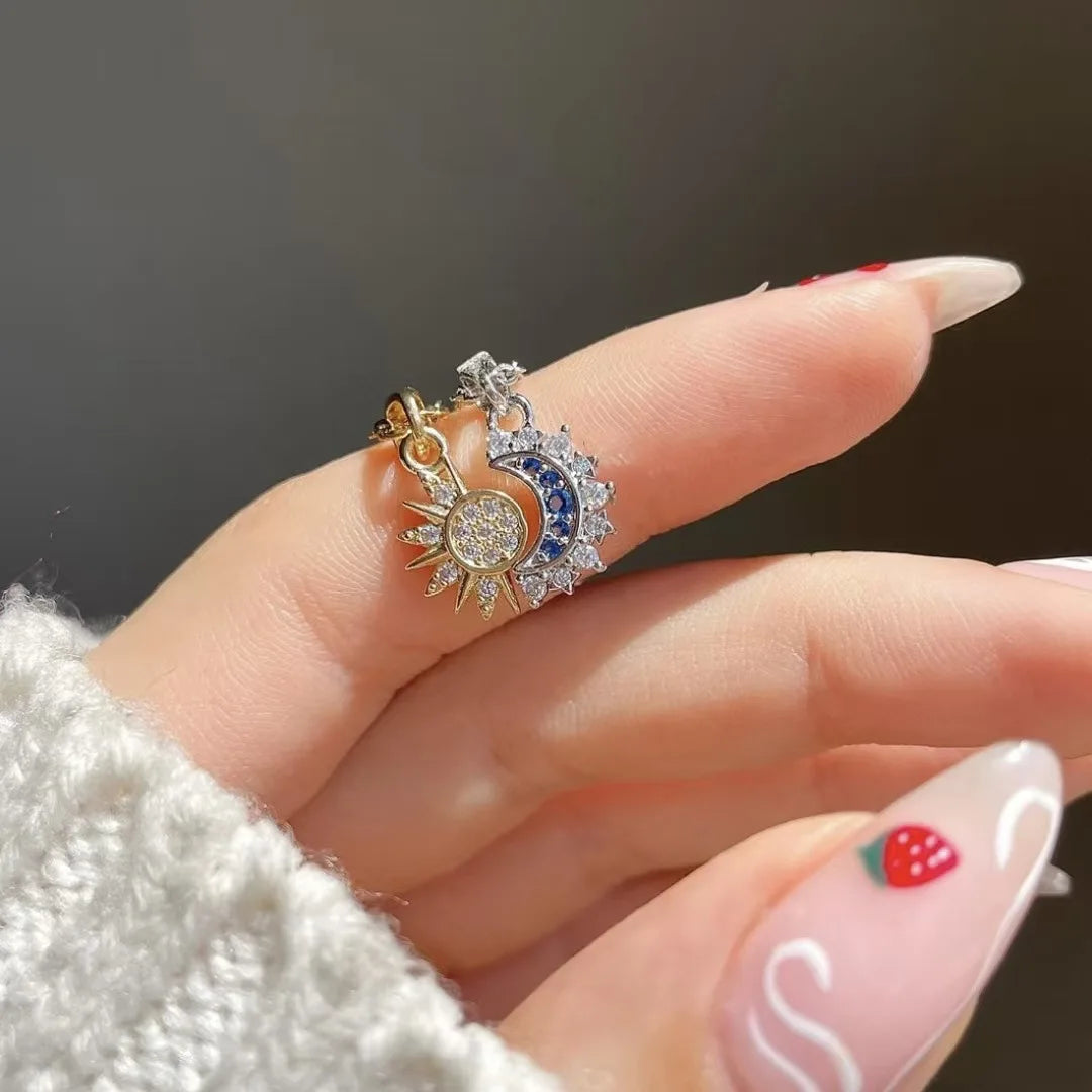 Set "Astro" · Dúo de Collares y Anillo Sol & Luna