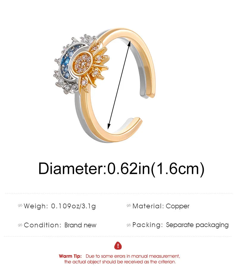 Set "Astro" · Dúo de Collares y Anillo Sol & Luna