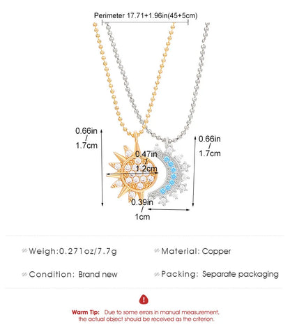 Set "Astro" · Dúo de Collares y Anillo Sol & Luna