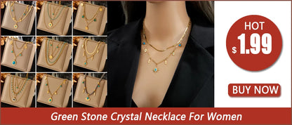 DIEYURO 316L Stainless Steel Adjustable Water Droplet Tassels Necklace Earrings Women New Golden Fashion Jewelry Set Party Gifts