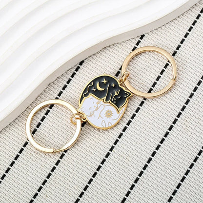 Dúo "Yin Yang Cats" · Collares de Conexión en Acero