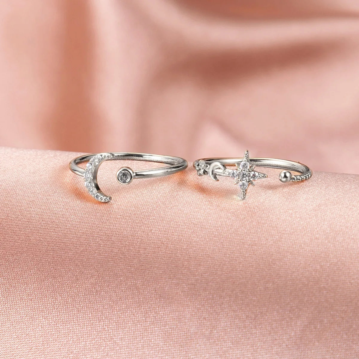 Set "Astro" · Dúo de Collares y Anillo Sol & Luna