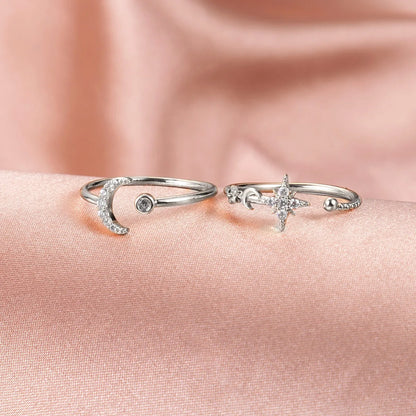 Set "Astro" · Dúo de Collares y Anillo Sol & Luna